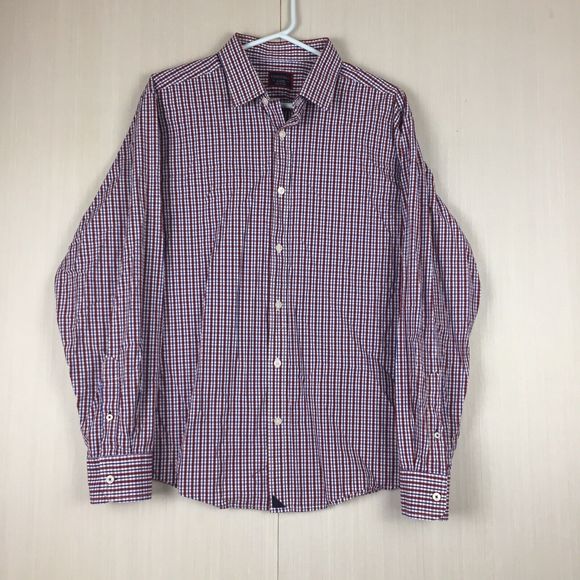 UNTUCKit Men Office Plaid Button Up Long Sleeve Shirt Cotton XL Extra Large - Picture 1 of 12